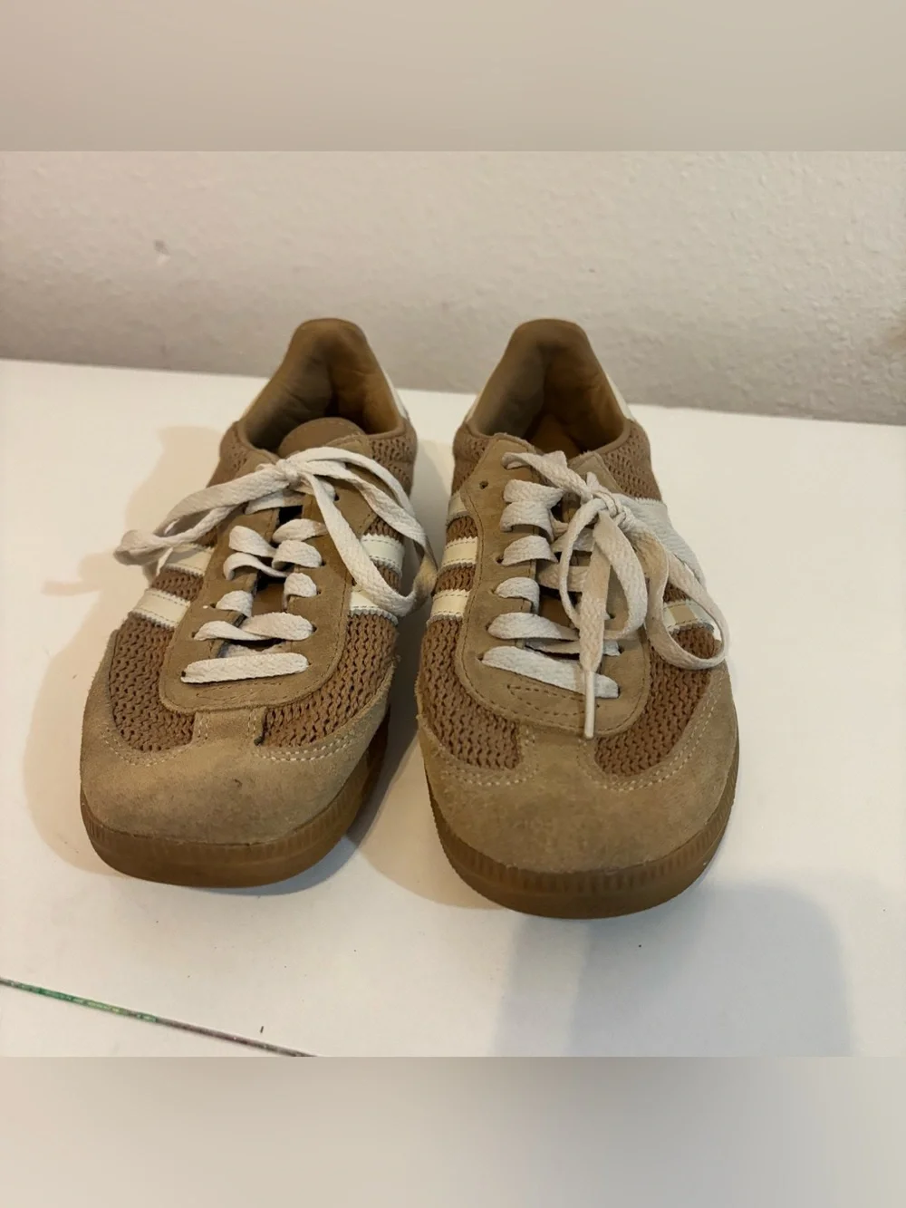 Adidas Samba OG Cardboard Brown Knit and White Men's Size 6